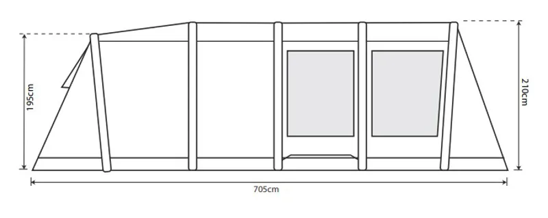 Outdoor Revolution Camp Star 600 Inflatable Tent Bundle Deal - DEMO MODEL-2